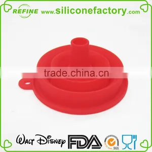 Hot Selling Food Grade Silicone Collapsible Folding Funnel for Kitchen Tools thumbnail-1