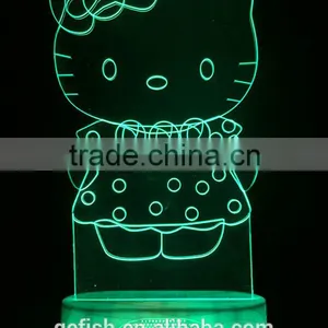3D Illusion Acrylic Led Night Light thumbnail-1