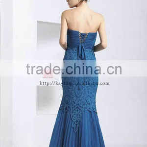 Elegant Fashion New Design Blue Dresses Women Birthday Party Dress Evening Party Dress thumbnail-3