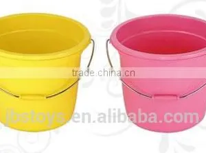 9L Plastic Bucket With METAL Handle Colorful thumbnail-2