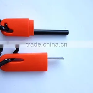 Survival Magnesium Flint Stone Fire Starter Lighter With Whistle Camping Hiking Outdoor Tools thumbnail-4