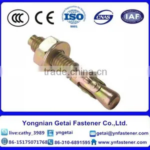 Color-zinc Plated Wedge Anchor, Electro Galvanized Wedge Anchor Wth Good Quality thumbnail-3