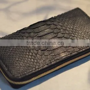 Custom Money Wallet, China Sopplier 100% Real Python Genuine Leather Wallet thumbnail-1