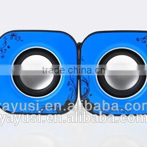 2.0 Cheap Usb Computer Speaker With Passive Vibration ,portable Mini Speaker Box thumbnail-2