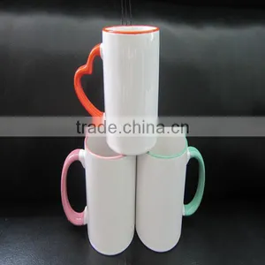 Sublimation Colorful Handel Coated Blank Ceramic Cup thumbnail-6