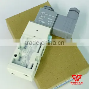 Mindman White Solenoid Valve MVSC-260-4E1, 4-way, Single Solenoid, Specify Voltage thumbnail-1
