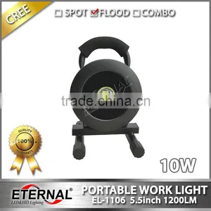 10W Roud 5.5" High Power Rechargeable Portable Led Work Light Outdoor Led Flood Light for Camping Emergency Use thumbnail-2