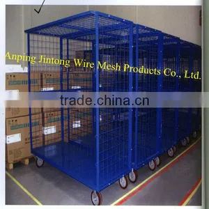 Stackable Folding Storage Boxes Containers With Half Drop Gate thumbnail-1