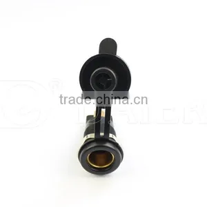 12V Auto Socket With Hexagonal Nut And Waterproof Merit Cover thumbnail-2