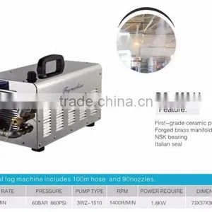 7L 1800W 60bar Dedusting and Deodorization Misting System Fog Machine for Factories thumbnail-2