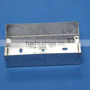 BS4662 Standard 3x6 Two Gang GI Box 35mm Deep Switch Wall Box thumbnail-1