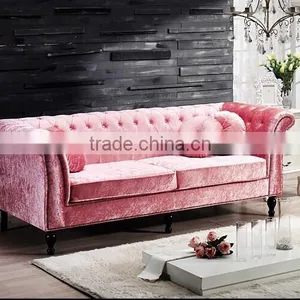 Made From SinoFur Best Sale Pink Sofa thumbnail-1