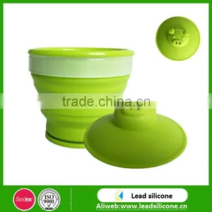 Healthy Life Sedex And SOS Grade Eco-friendly Baby Colorful Silicone Folding Cup thumbnail-1
