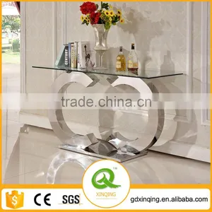 F286 Cheap Hallway Console Table Modern Glass Console Table thumbnail-1