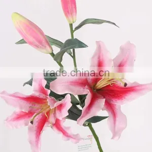 SJ11001120 Beautiful Pink Lily Flower With High Quality thumbnail-5