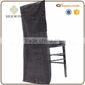 Gold Sequin Chair Cover for Wedding thumbnail-3