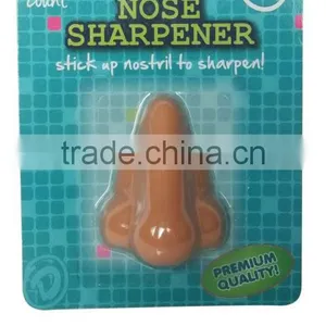 Promotioal Plastic Funny Nose Shape Blister Packing Pencil Sharpener thumbnail-1