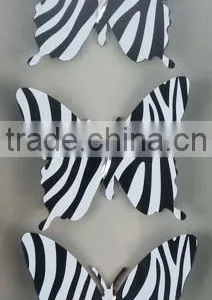 3D Stickers Wall Decor Butterfly Zebra Print thumbnail-1