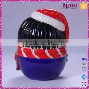 Cute Small Figurines Decoration Ceramic Coin Saving Box thumbnail-3