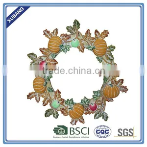 Pumpkin Wreath Poly Resin WALL DECOR thumbnail-1