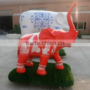 Outdoor FRP Elephant Figurine Statue thumbnail-3
