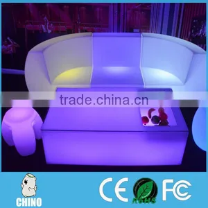 PE Material Plastic LED Rechargeable Chair Sofa Long Safa thumbnail-3