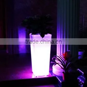 LED Large and Tall Flower Pots /led Cheap Plastic Tall Plastic Flower Pots Glowing Flower Pot thumbnail-5