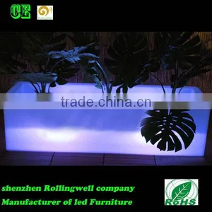 LED Large Garden Flower Pots Blue /led Flower Pots Plastic Liners Flower Pots Hanging Flower Pot thumbnail-4