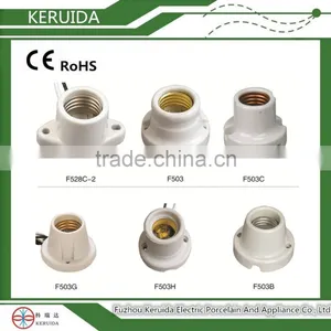 E27 Porcelain Ceramic Lampholder/bulb Holder/lamp Base thumbnail-2