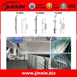 JINXIN Inox Rod Railing Stair Balustrade With Solid Wood Handrail / Stair Handrail / Stair Balustrade thumbnail-1