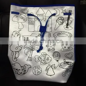 Animation Style DIY Schoolbag Graffiti Bag Children Backpack thumbnail-3