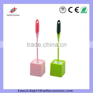 Plastic Toilet Bursh Soft Grip Handle With Square Holders thumbnail-1