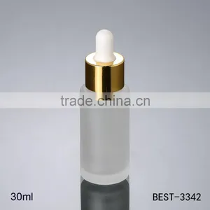 30ml Frosted Glass Cosmetic Serum Dropper Bottle Skin Care Beauty Cosmetic Package Bottle thumbnail-1