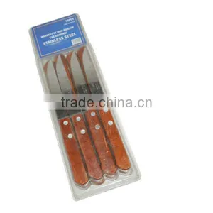 KN1005 Wood Handle Cheap Steak Knife thumbnail-1