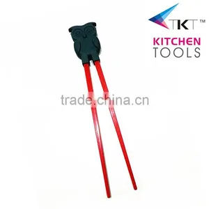 Bird Shaped Lovely Food Grade Kid's Children pp With Silicone Helper Chopsticks thumbnail-1