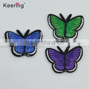Colorful Butterfly Custom Embroidery Textile Patch WEF-032 thumbnail-1
