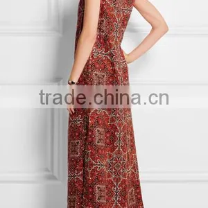 Fashion Sleeveless Vintage Boho Dress Latest Women Linen Dress HSD6672 thumbnail-4