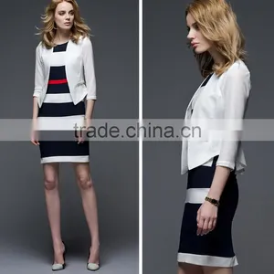 2015 Casual Beautiful Lady Top With Back Hem Panel Blazer 155277 thumbnail-4