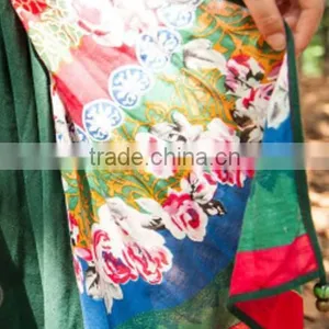 Long Floral Vintage Dress Folk Style Women's Dress thumbnail-3