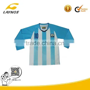 Custom Hot Selling Argentina Soccer Jersey thumbnail-1