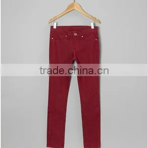 Rhubarb Spray On Skinny Jeans thumbnail-1