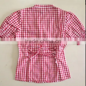 100%COTTON YARN DYED CHECK Girls SHIRT- SLIM FITTED thumbnail-2