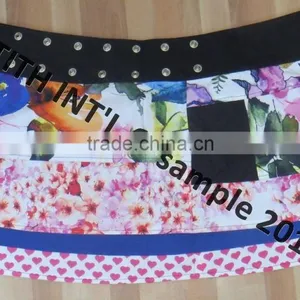 Two Sided Wear Ladies Mini Lace Skirt With Pocket thumbnail-4