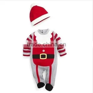New Arrival Wholesale Baby Clothes Infant Boys and Girls Cotton Rompers Christmas Jumpsuits thumbnail-3