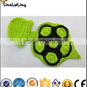 Wool Handmade Crochet Baby Photography Newborn Cap Knitted Crochet Props Turtle Suits thumbnail-2