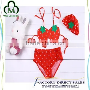 Stylish Strawberry Design Popular During Summer Swinsuit for Baby Girl thumbnail-1