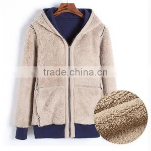 China Product Wholesale Cheap Fleece Zipper Pocket Hoodies thumbnail-2