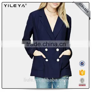 New Design Jackets Suit With Button Slim Blazer Women 2017 thumbnail-1