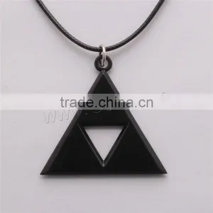 Jwelleries Statement Necklace Necklace With Waxed Cotton Cord Triangle Cloth Dress Necklace thumbnail-1