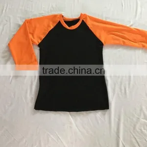 Plain Reglan Baby Girl Long Sleeve t Shirt Cotton Kids Clothing Ruffle Wholesale Bulk Reglan Halloween Shirt thumbnail-4